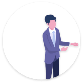 社員Aのイメージイラスト
